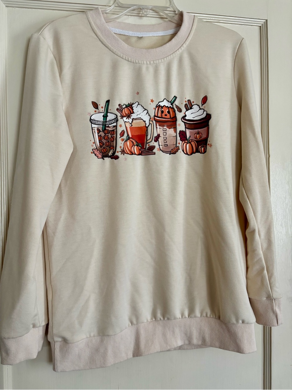 Fall Theme Coffee Latte Sweater